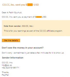 co.cc affiliate program payment proof