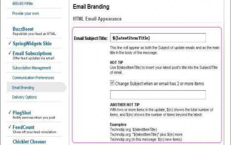 feedburner email title as email subject feedburner email title as email subject