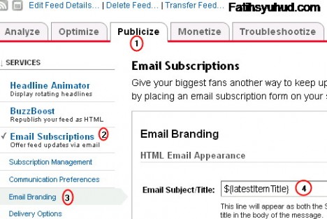 Latest post as Feedburner email subject Latest post as Feedburner email subject
