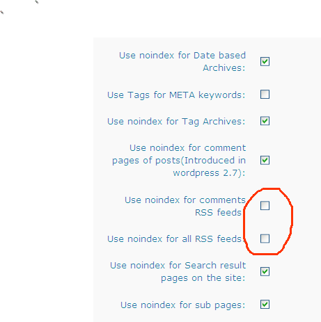 platinum seo pack setting