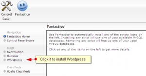 create selfhosted blog install wordpress