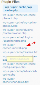supercache 2 uninstallphp