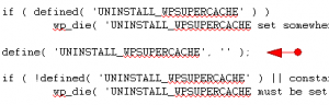 supercache 3 blank value
